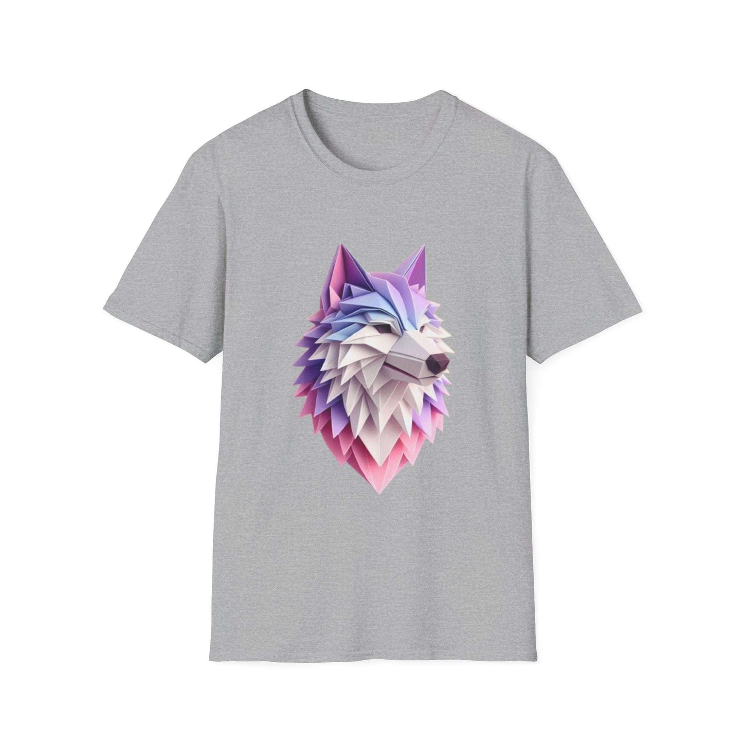 Geometric Wolf T-Shirt - Soft and Stylish, Perfect for Animal Lovers, Casual Outfits, Gifts, Statement Tees, Unique Apparel