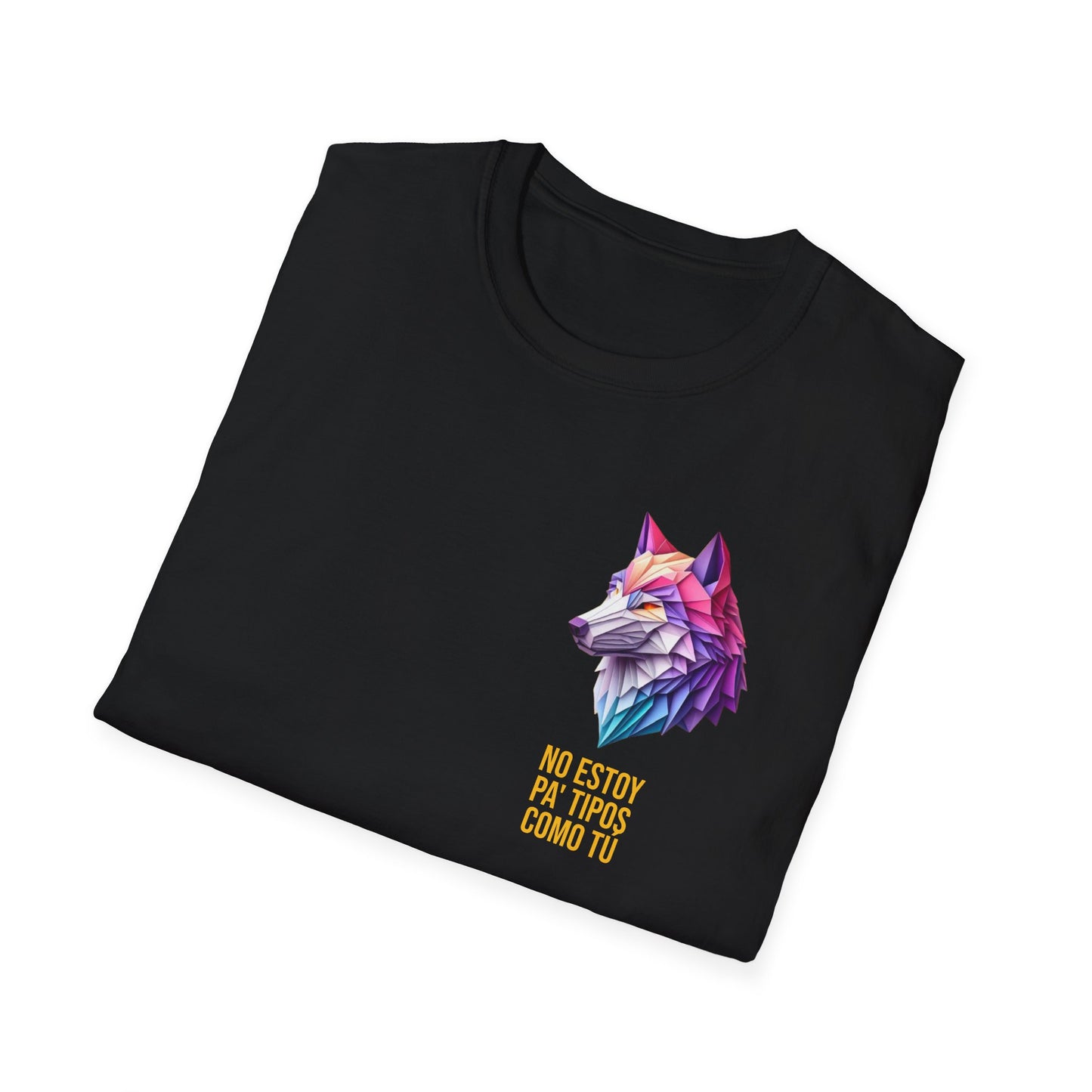 Colorful Wolf Graphic T-Shirt, Unique Animal Tee, Gift for Nature Lovers, Casual Wear, Eco-Friendly Tee