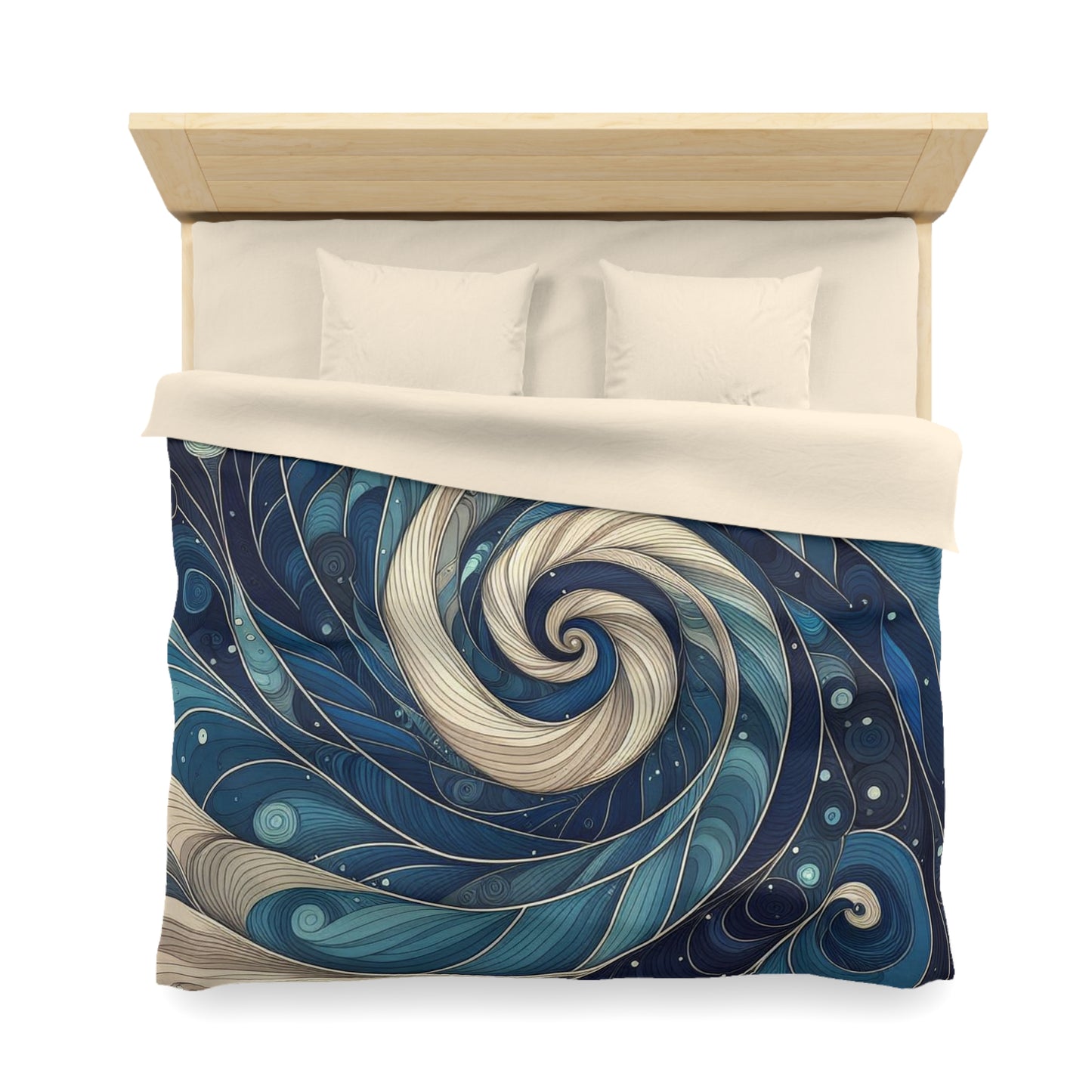 Housse de couette en microfibre Swirling Galaxy - Décoration de chambre confortable pour les rêveurs