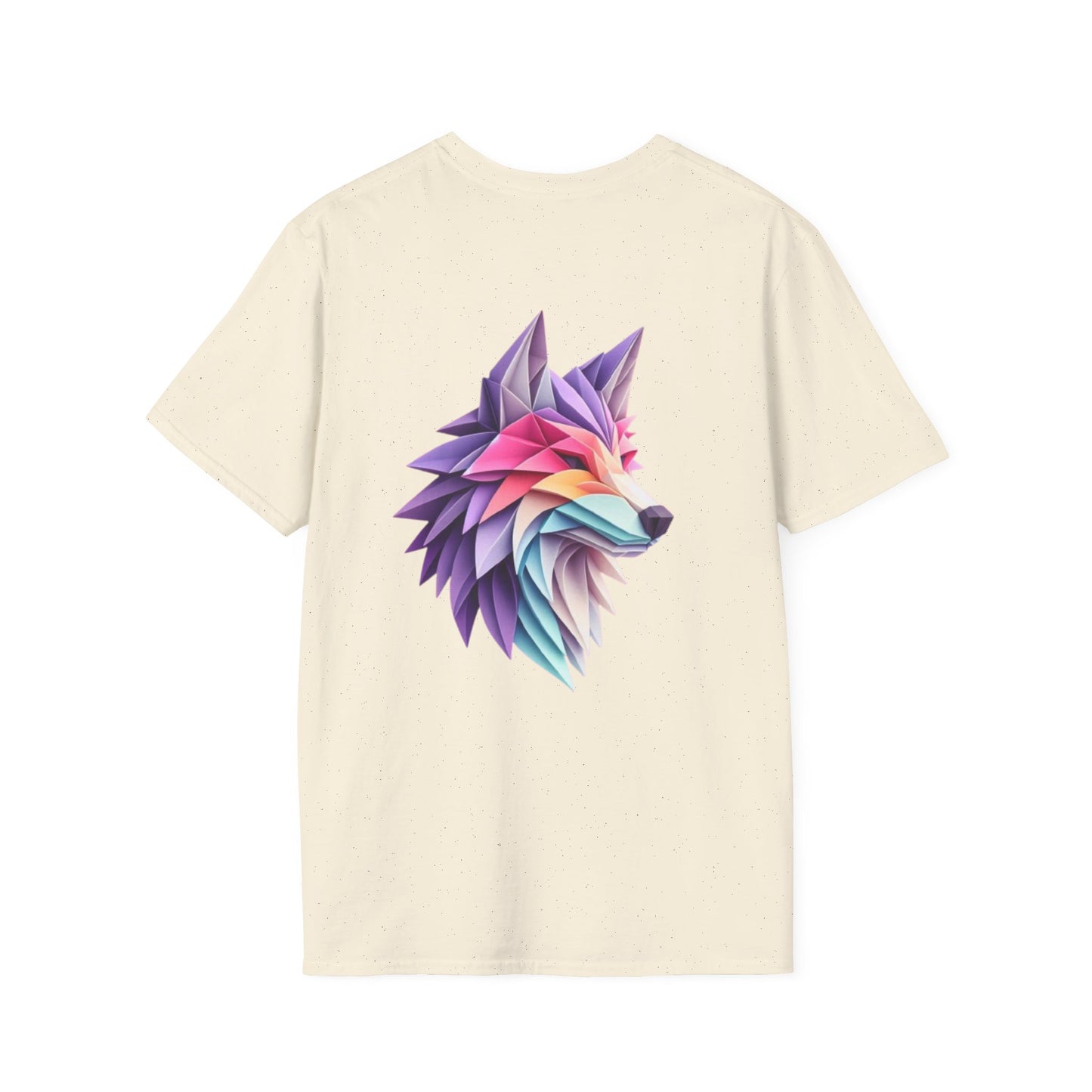 Colorful Wolf Graphic T-Shirt, Unique Animal Tee, Gift for Nature Lovers, Casual Wear, Eco-Friendly Tee