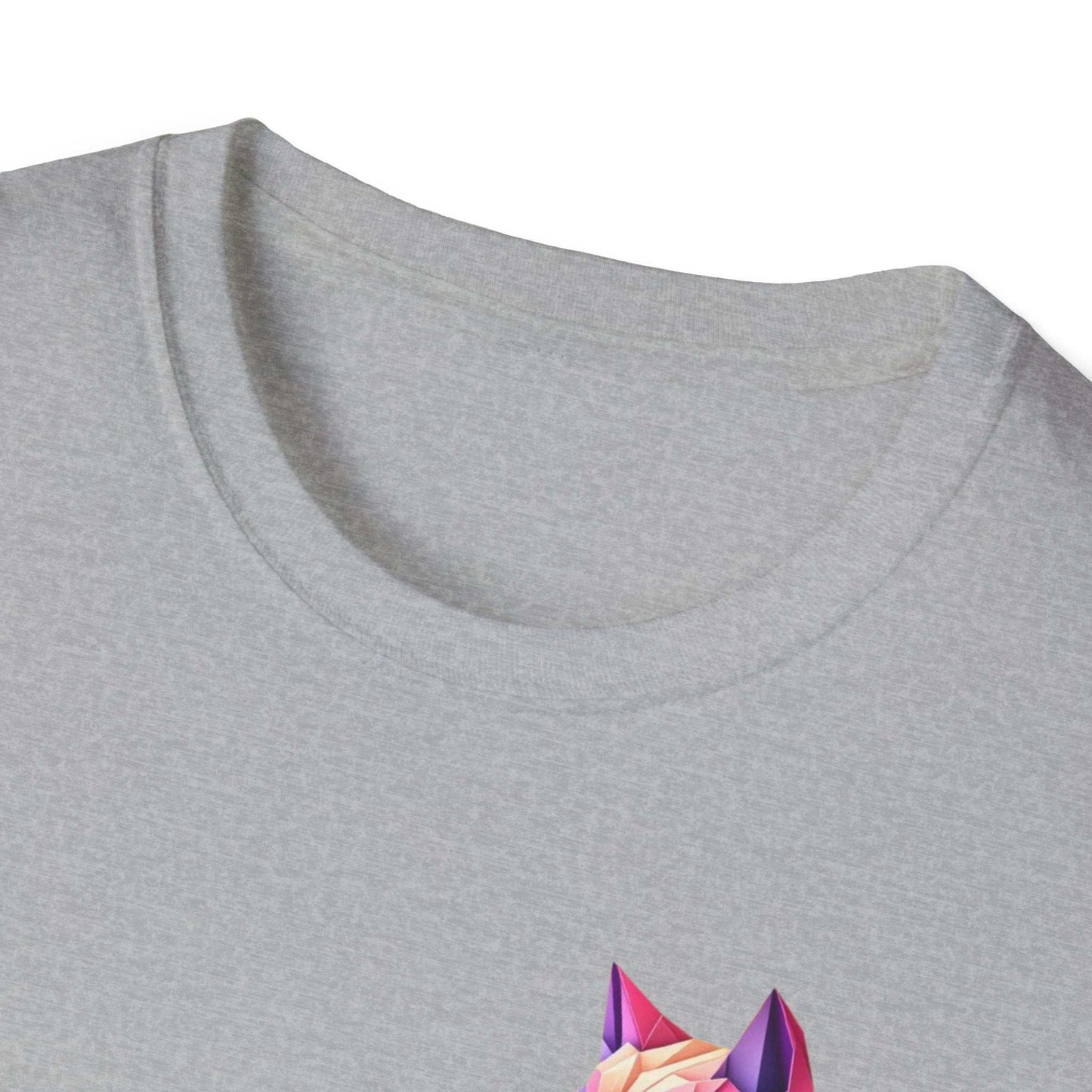 Colorful Wolf Graphic T-Shirt, Unique Animal Tee, Gift for Nature Lovers, Casual Wear, Eco-Friendly Tee