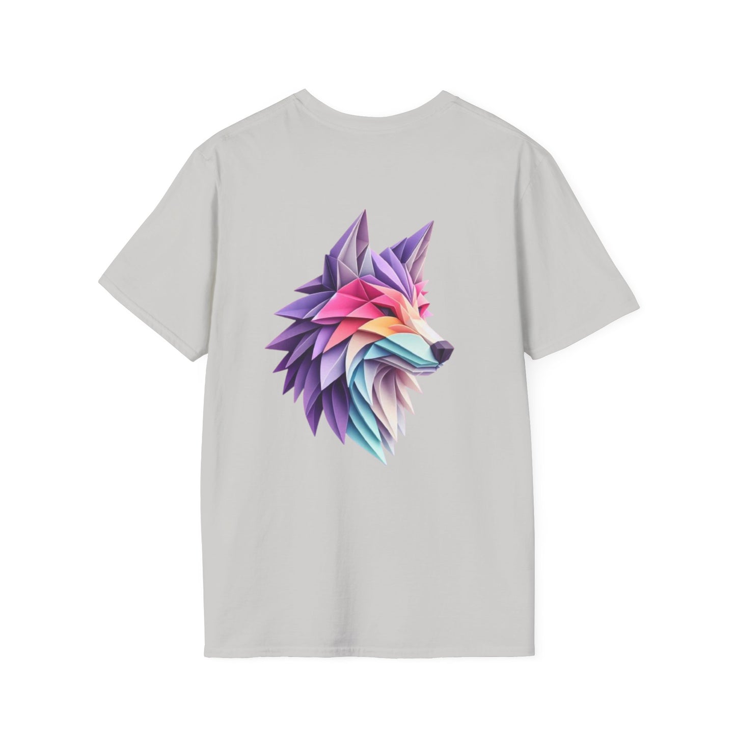 Colorful Wolf Graphic T-Shirt, Unique Animal Tee, Gift for Nature Lovers, Casual Wear, Eco-Friendly Tee