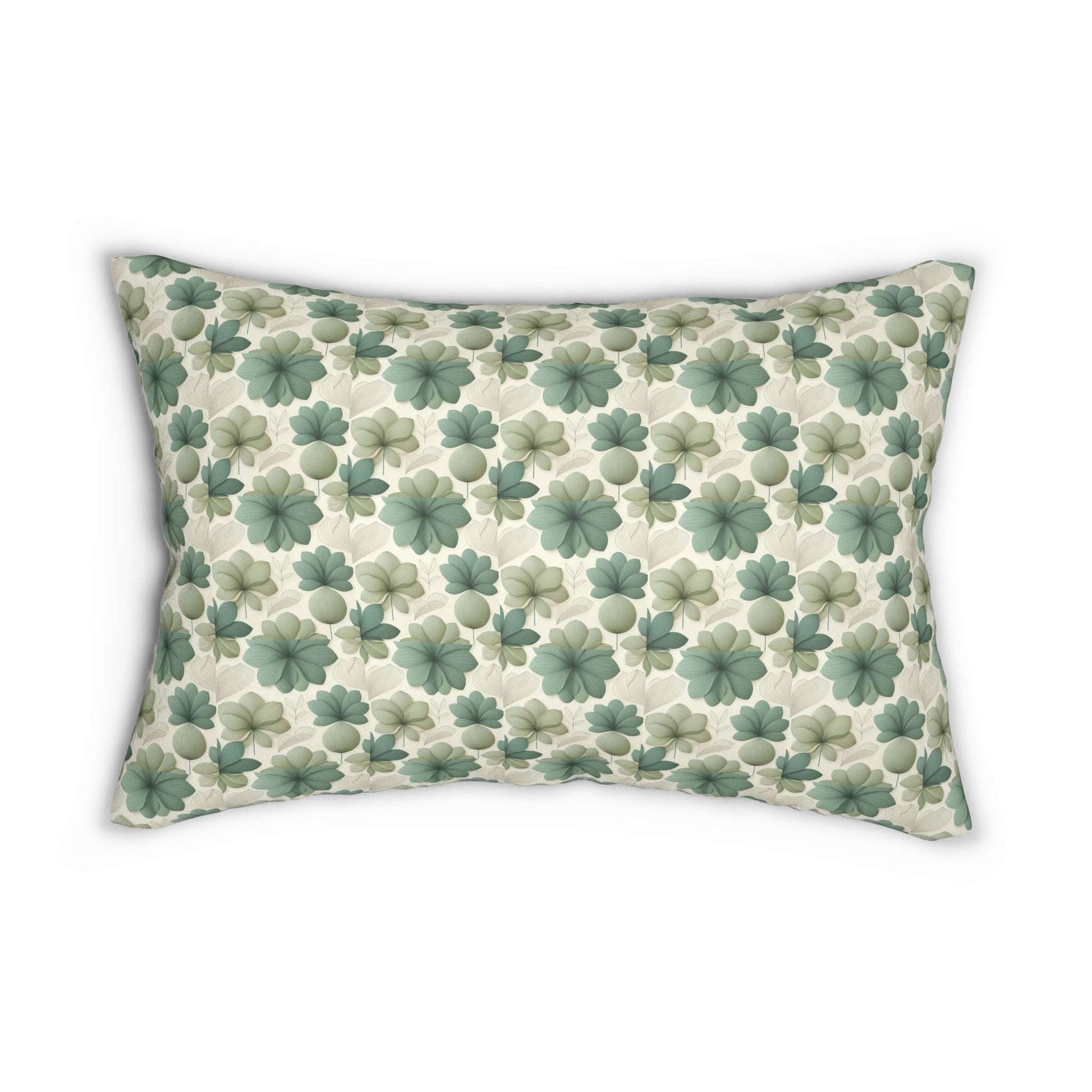 Botanical Print Lumbar Pillow - Cozy Floral Accent for Home Decor