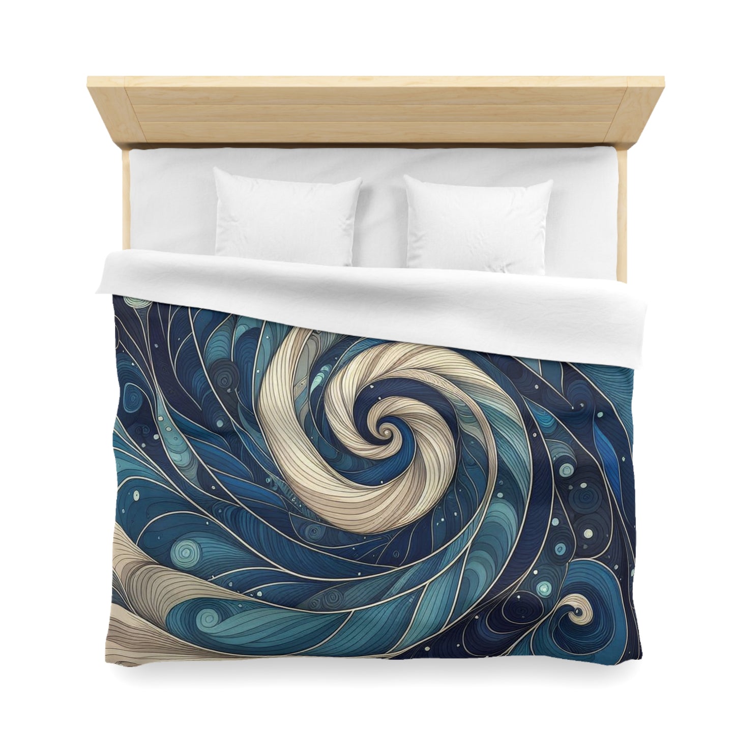 Swirling Galaxy Microfiber Duvet Cover - Cozy Bedroom Decor for Dreamers