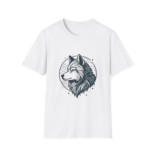 T-shirt graphique loup, t-shirt nature cool, t-shirt animal unisexe, cadeau pour les amoureux du plein air, tenue décontractée au quotidien, cadeau d'anniversaire