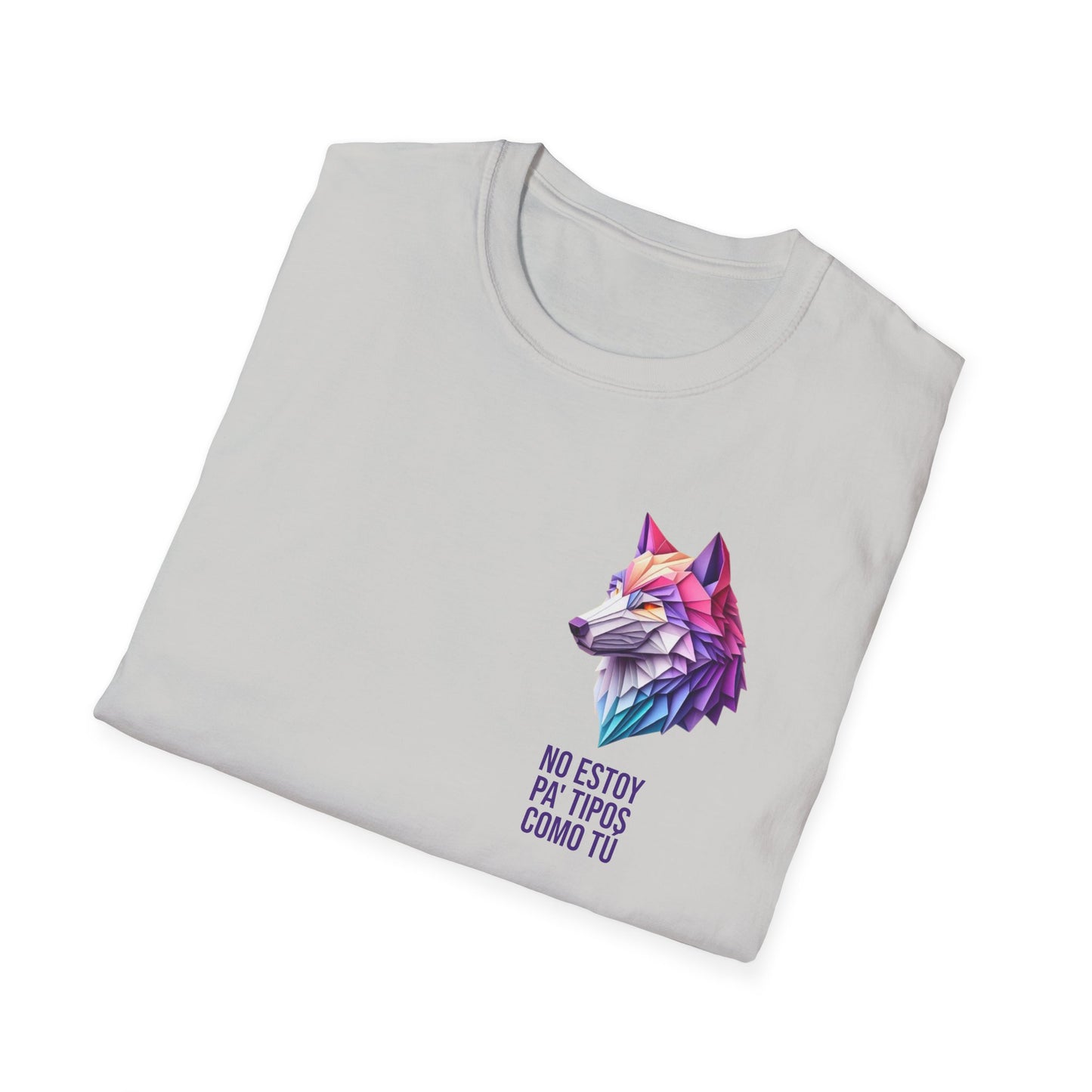 Colorful Wolf Graphic T-Shirt, Unique Animal Tee, Gift for Nature Lovers, Casual Wear, Eco-Friendly Tee