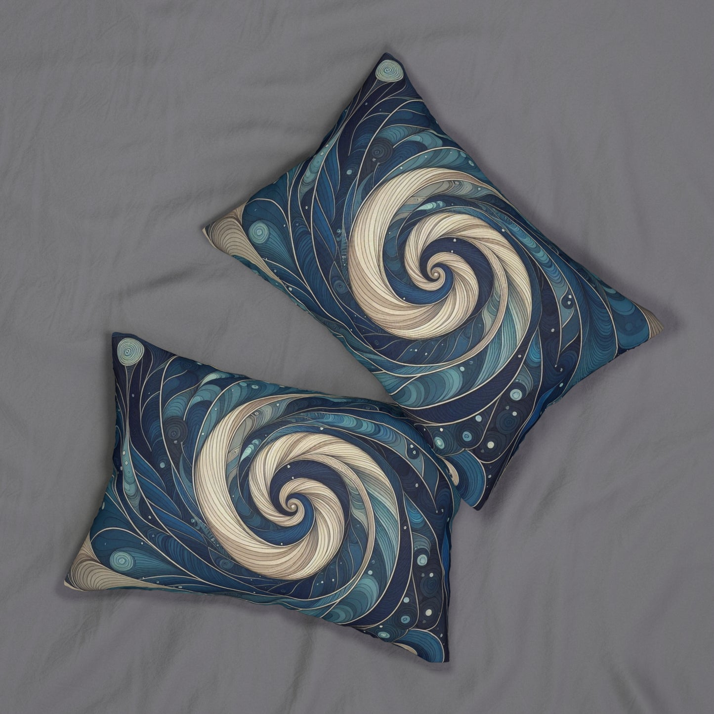 Swirling Galaxy Lumbar Pillow - Cozy Home Décor Accent