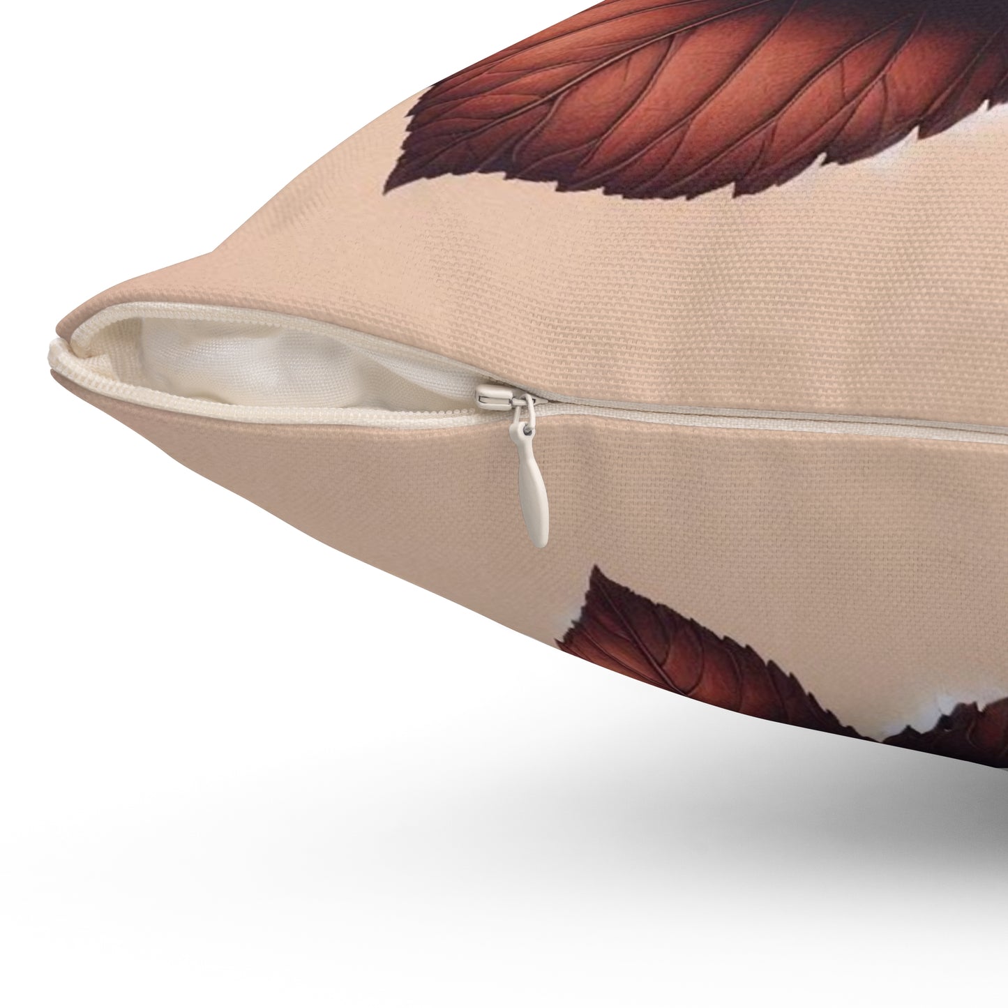 Square Pillow - Terracota Spring Trendy Palette with Beautiful Hibiscus Flower Design