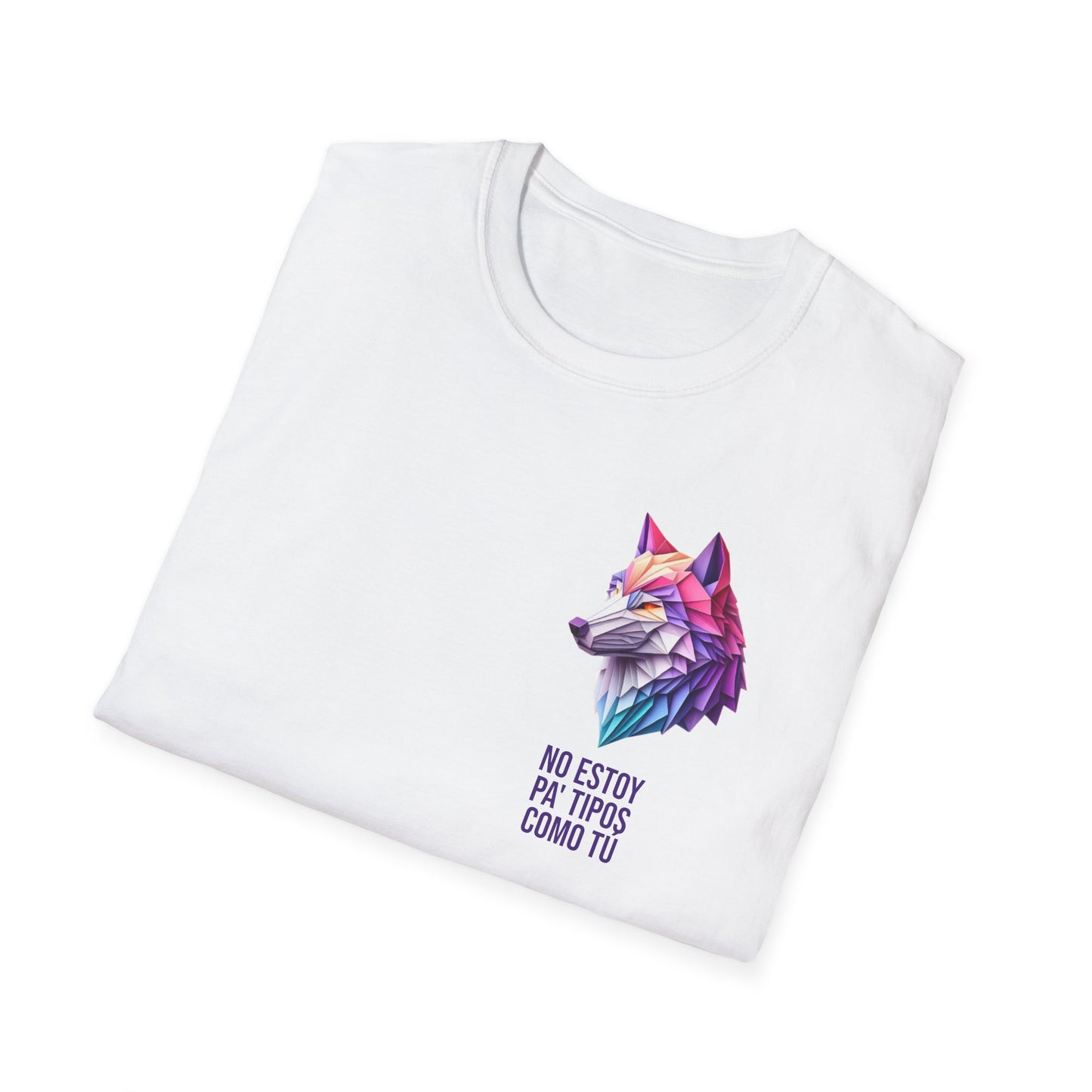 Colorful Wolf Graphic T-Shirt, Unique Animal Tee, Gift for Nature Lovers, Casual Wear, Eco-Friendly Tee